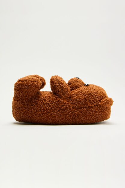 Pantuflas de Sherpa con Detalle de Osito - Negro - Image 6